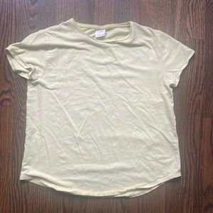 Zara tween shirt light yellow